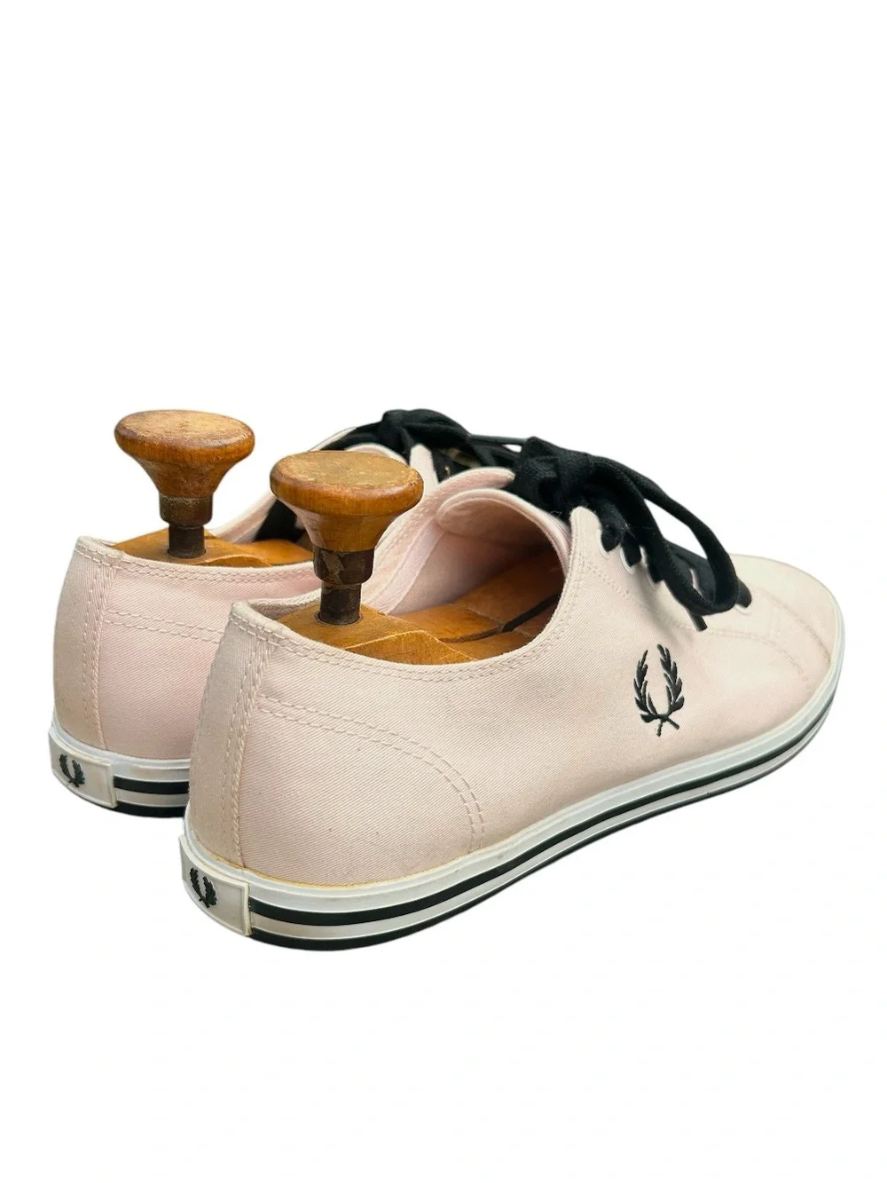 Fred Perry Kingston Twill Canvas Sneakers Light Pink Mens Size 9